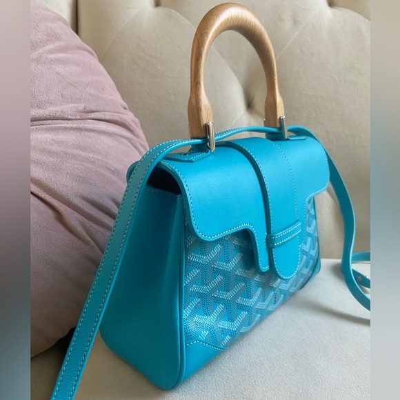 🩵RARE🩵Goyard Tiffany Blue Saigon Mini Limited Edition Bag - Picture 7 of 12